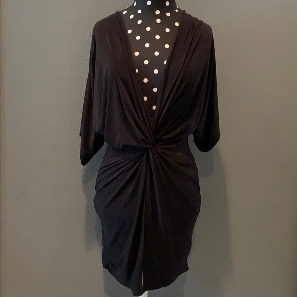 Petite Twist Front Mini Dress